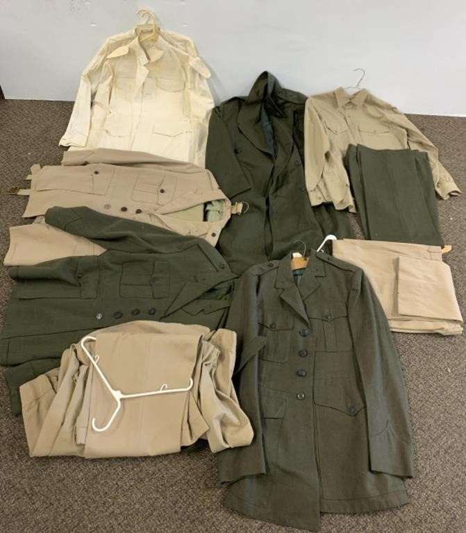 Large group VTG US Military Clothes - USMC