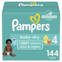Pampers Baby Dry Diapers Size 4  144 Count...