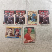 6 Pete Rose Cards