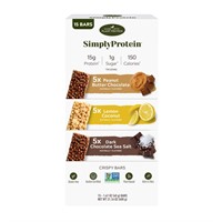 Simply Protein Bars  1.41 oz  Variety 15 count