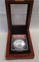 2017-S SILVER EAGLE FIRST RELEASE PR70DCAM ANACS