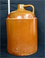 Vintage 5 Gallon brown whiskey jug, see photos