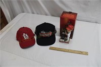 St. Louis Bobble Head & Hats
