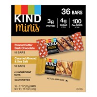 Kind Mini Bars  Variety Pack  0.7 oz  36-count