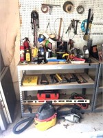 Garage Tools & Metal Frame Bench