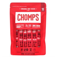 Chomps Beef Sticks  Mild  12 Wrapped - Original