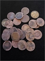 LOT OF MIXED DATE WHEAT CENTS