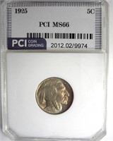 1925 Nickel MS66 LISTS $975