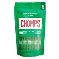 Chomps Jalapeno Grass Fed Beef Sticks  12ct