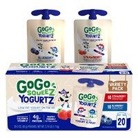 GoGo YogurtZ  Variety Pack  20-count  MISSING FOUR