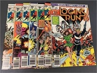 Logan's Run #1 2 3 4 5 6 7 Marvel comic book lot