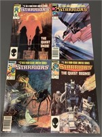 4 Starriors Marvel comic books #1 2 3 4 series