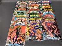 Group Kazar Marvel comic books - #1, etc.