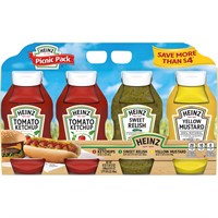 Heinz  Ketchup  Relish  Mustard  4-pack  MISSING 1