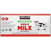 Kirkland Organic Whole Milk  8 fl oz  18 ct