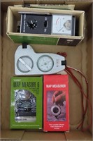 Map Measurers With Compasses &