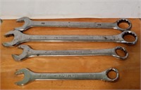 4 Heavy Duty wrenches 2-1 1/4 in , 1-1in, and a