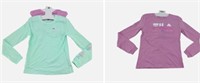 Fila Girl’s 2 Pack Long Sleeve Tops, Pink, Green
