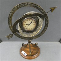 Metal Globe Style Clock
