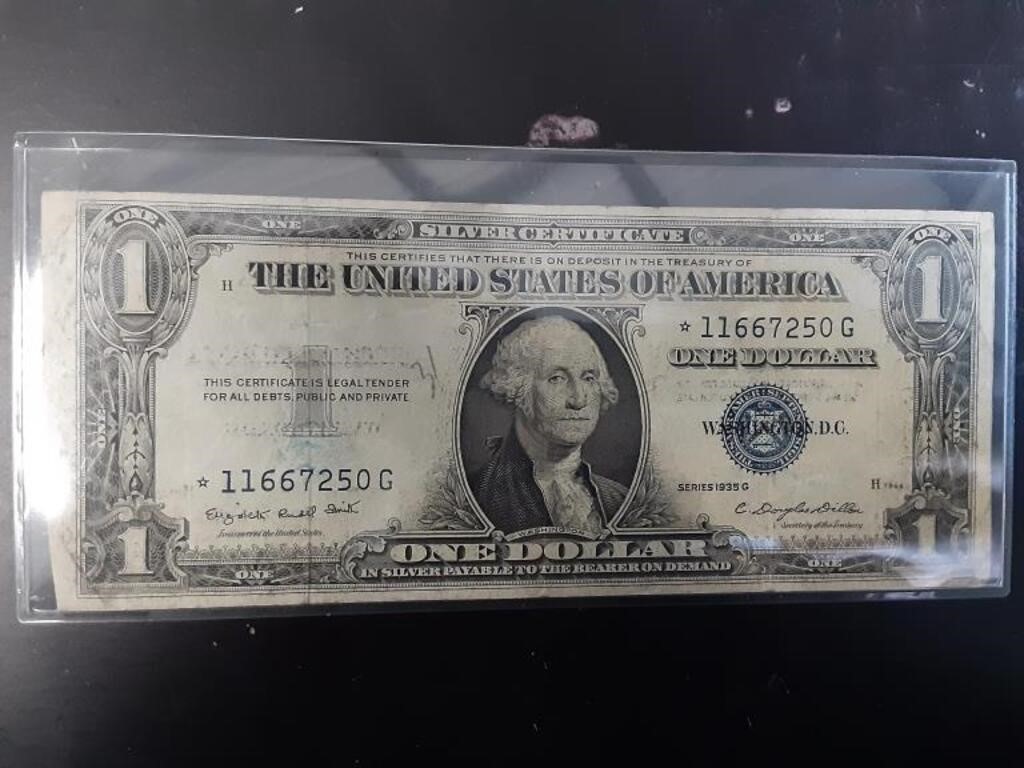 1935 G  SILVER CERTIFICATE 1 DOLLAR NOTE