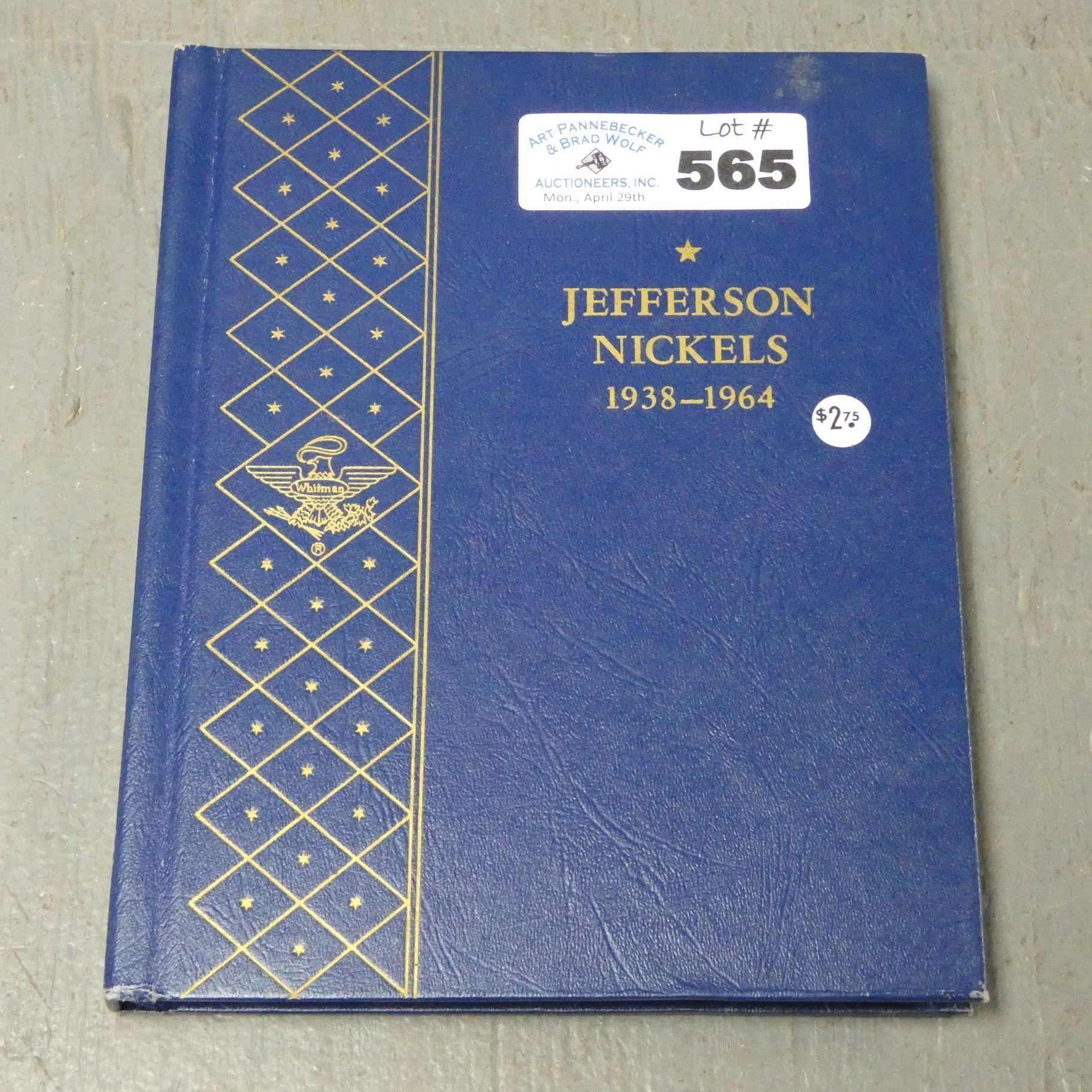 1938-1964 Jefferson Nickels in Book - COMPLETE