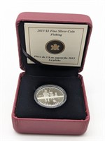 2013 $3 Fine Silver Fishing Coin