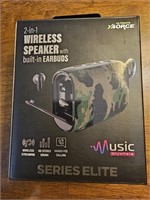 NEW 2 IN 1 WIRELESS SPEAKER WITH BUILY IN EARBUDS
