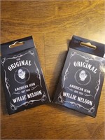 NEW 2 DECKS OF WILLIE NELSON PLAYING CARDS