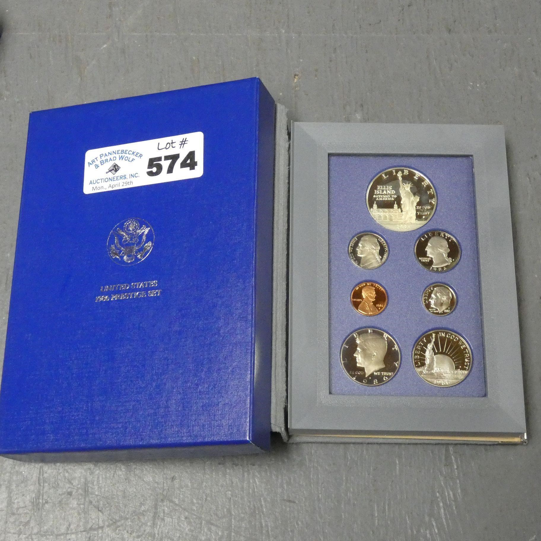 1986 US Mint Prestige Proof Coin Set