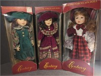 Century Collection Porcelain Dolls w/