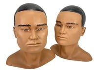 2 Japanese Male Head Displays