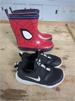 S11 Children's Nike Sneakers & S13 Spiderman Rain