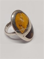 STERLING STERLING INLAID RING