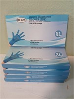 5 boxes 100 pc medical gloves size Xl(new)
