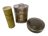 WWII Japanese Powder Tin Lot