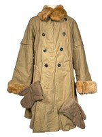 WWII Japanese Army Winter Coat w Mittens