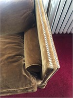 Couch brown velvet