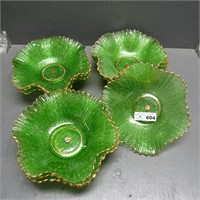 Italian Green Glass Bowls