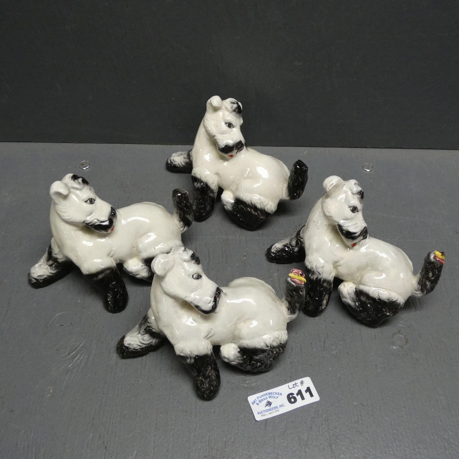 (4) Early Italian Ceramic Dogs - Paul's Gifts