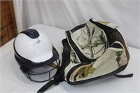 Baseball Helmet & Bag