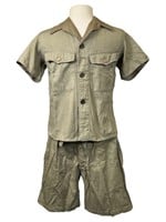 WWII Japanese Army Short Sleeve Skirt Shorts