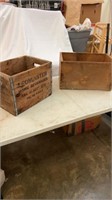 Pair of Wood Boxes