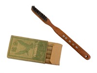 WWII Japanese Toothbrush and Cigarettes