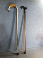 Lot Of Two Great Walking Canes-Different Handles