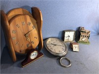 Clock Collectors Lot Includes 6 Unique Clocks Of