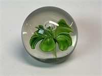 Murano Style Art Glass Paperweight 2” (Quarter