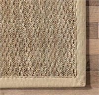 nuLOOM Farmhouse Seagrass Rug  6' Square  Beige