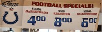 Bud Light Colts Football Banner