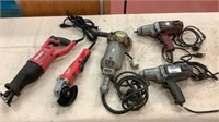 Assortment of Corded Power Tools