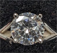 $6155 14K  3.83G, 1.50Ct Lab Diamond Ring